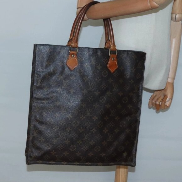 LOUIS VUITTON Monogram Sac Plat Hand Bag - Picture 1 of 15